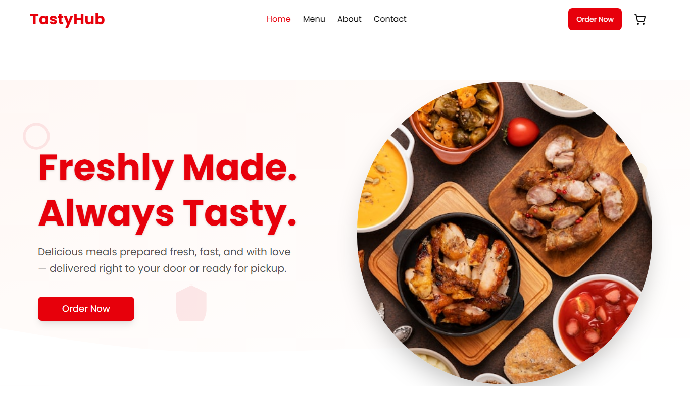 Restaurant digital platform interface.